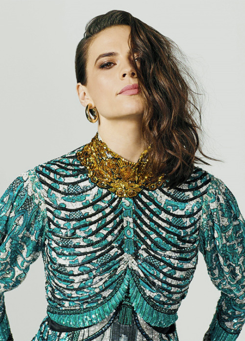 britishladiesdaily:Hayley Atwell photographed for Harper’s Bazaar (April 2018)