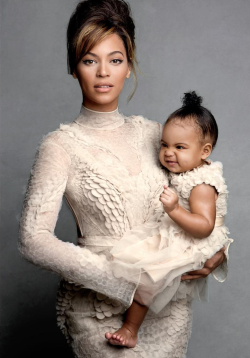 femmequeens:  Beyoncé and Blue both in Givenchy