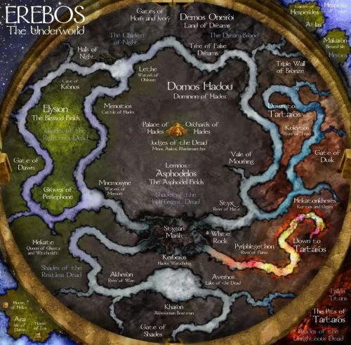 El Erebos, el inframundo griego, el reino de Hades.