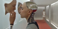 nerdophiles:  Ex Machina is the sci-fi thriller we’ve been waiting for  In the upcoming future, a brilliant young coder, Caleb Smith (Domhnall Glesson), working for the world’s most prominent technology company, wins a lottery to spend a week with