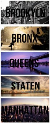 newyorkcityfeelings:  Brooklyn, Bronx, Queens,