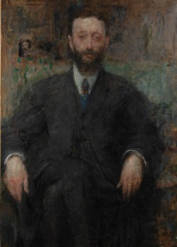Portrait of a man by Olga Boznańska, 1918