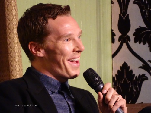 rox712:First set of pictures from Benedict at Sherlocked. More tomorrow, now I need to sleeeeep!