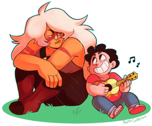fruitycupid:  Is it so much to ask for Steven and Jasper to sing a cute song together? One day, maybe…   If only….. T T