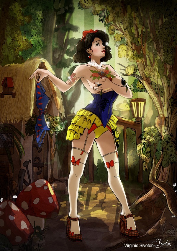 senseorsensuality:Snow White by Virginie Sivetoh