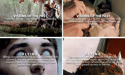 wiinged-wolf:Bran + Parallels -> Daenerys Targaryen