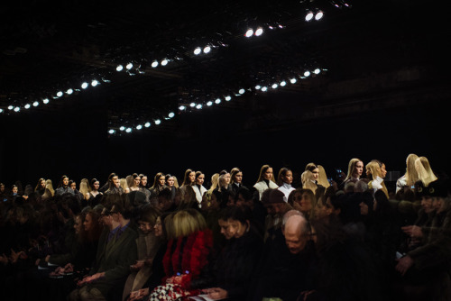 the scene at Donna Karan for The New York Times T MAGAZINE