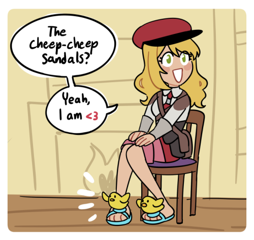 the cheep-cheep sandals stay ON during patrol