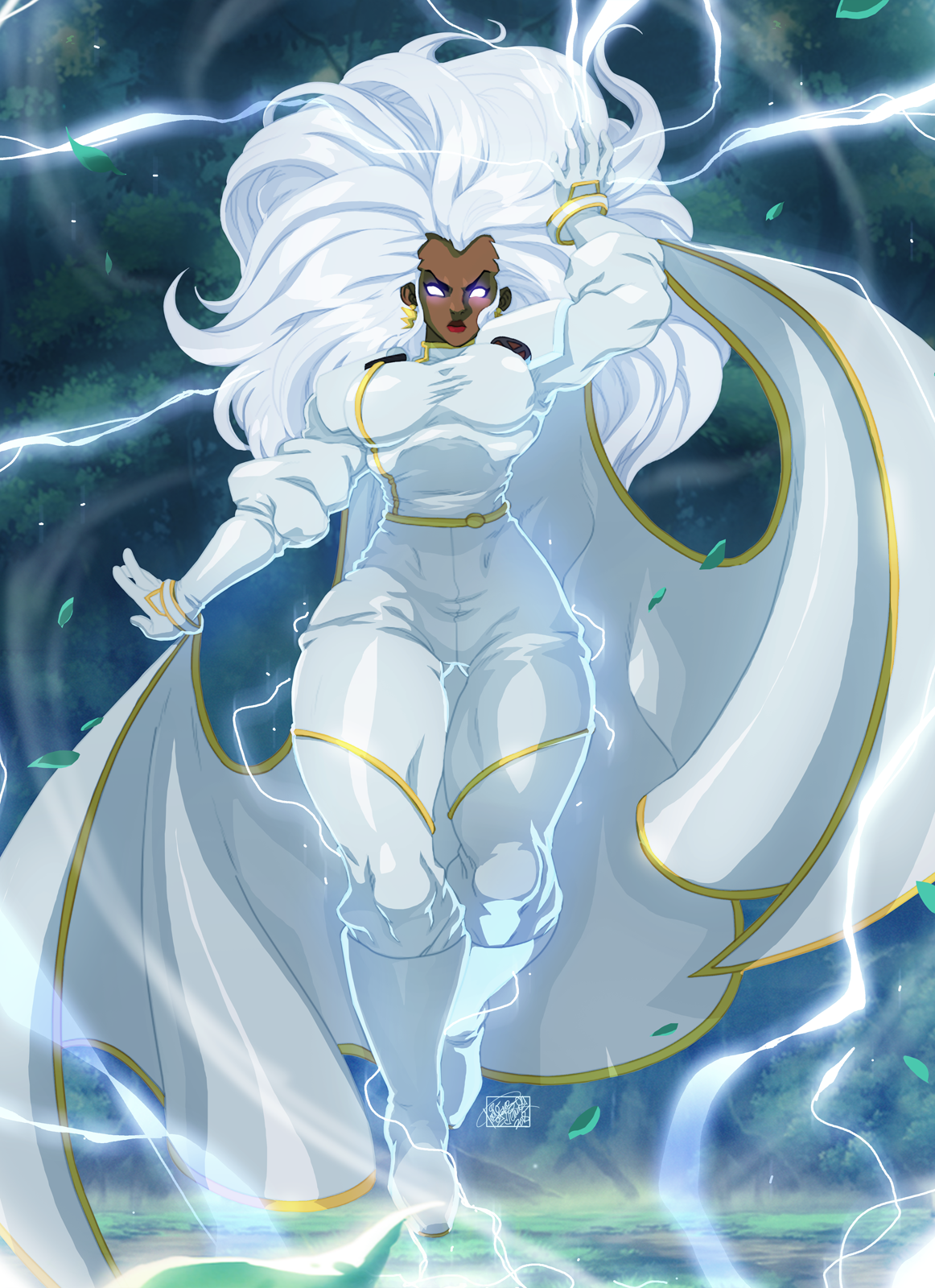 tovio-rogers:  full color commission of 90’s storm   best storm &lt; |D’‘‘‘