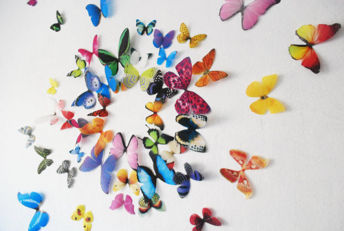 sosuperawesome:  3D Wall Bats, Leaves and adult photos