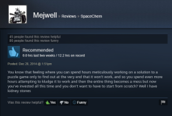 this Steam review I just found for spacechem