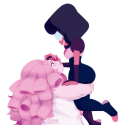 weirdlyprecious:  ✨ Rose holding Garnet ✨the ONE story I’m dying to know ok, we know much about Pearl and Rose relationship (romantic), Greg and Rose relationship(romantic), and even more about Amethyst and Rose relationship(motherly?). But where