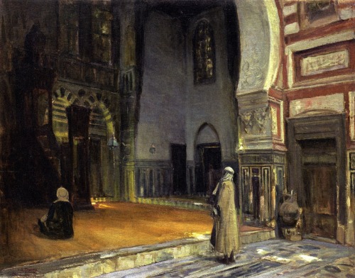 Interior of a Mosque, Cairo, 1897, Henry Ossawa Tanner