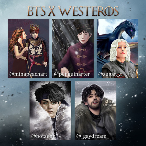 BTS x Westeros (collab on Instagram)It was my first time hosting a collaboration and I had tons of f