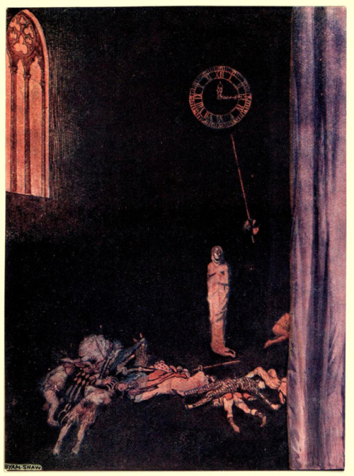 thefugitivesaint:Byam Shaw (1872-1919), ‘The Masque of the Red Death’, “Selected Tales of Mystery” b