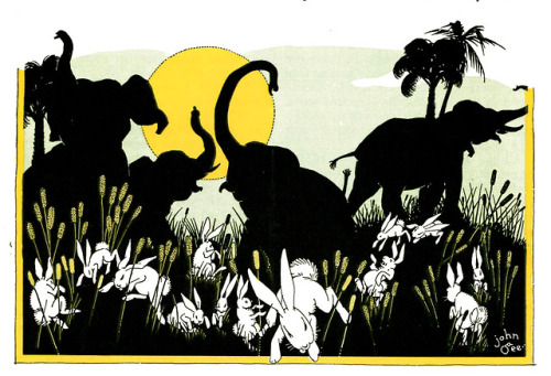 John Gee, ‘How a Single Bunny Overcame a Herd of Elephants‘, &ldquo;Child Life&rdquo;,  Vol. 7, #4, 