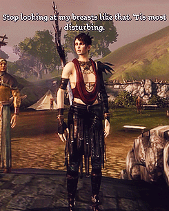 justicarrsamara:  pro-gay:  That one time Leliana wanted to take Morrigan ‘shopping' and