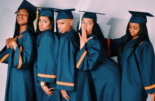 unfriendlyblackshawty:yattiyatti:Women of color graduating!  Syracuse University  Yassss!! Educated 