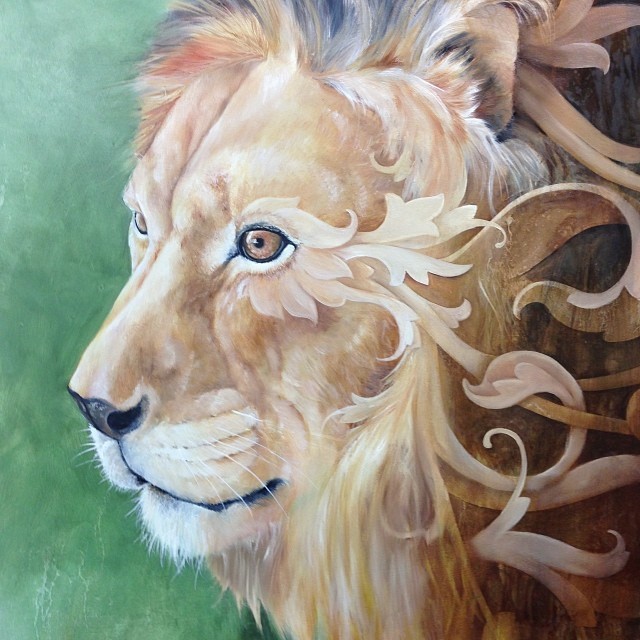 artchipel:  Bryan Holland | on Tumblr - Vita arcanus, WIP, detail. Oil on cradled