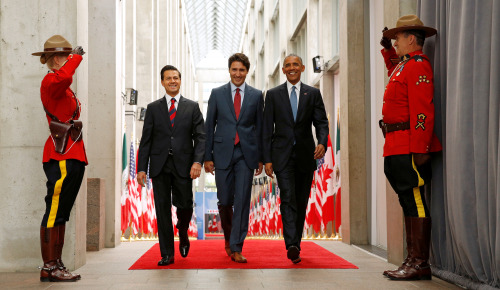 attndotcom:One guy’s hilarious post is exactly how we all feel about this photo of Obama, Trudeau, a