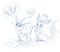 wouhlven:Silly eevolutions! >w< Leafeon