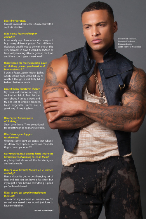 tastyblkman:  “Man of Style” featuring David McIntosh - Krave Fit Magazine Photography by Carlos Jones Styling by Edmond Newton
