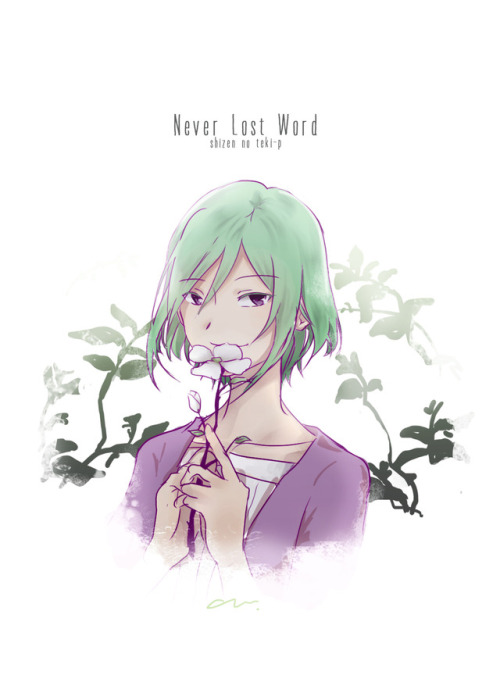 chi-ru: another doodle while listening to kagepro new song, Never Lost Word it’s really good! the an