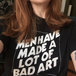 Womenartistszine:  Men Have Made A Lot Of Bad Art Just The Facts. Designed By Ambar