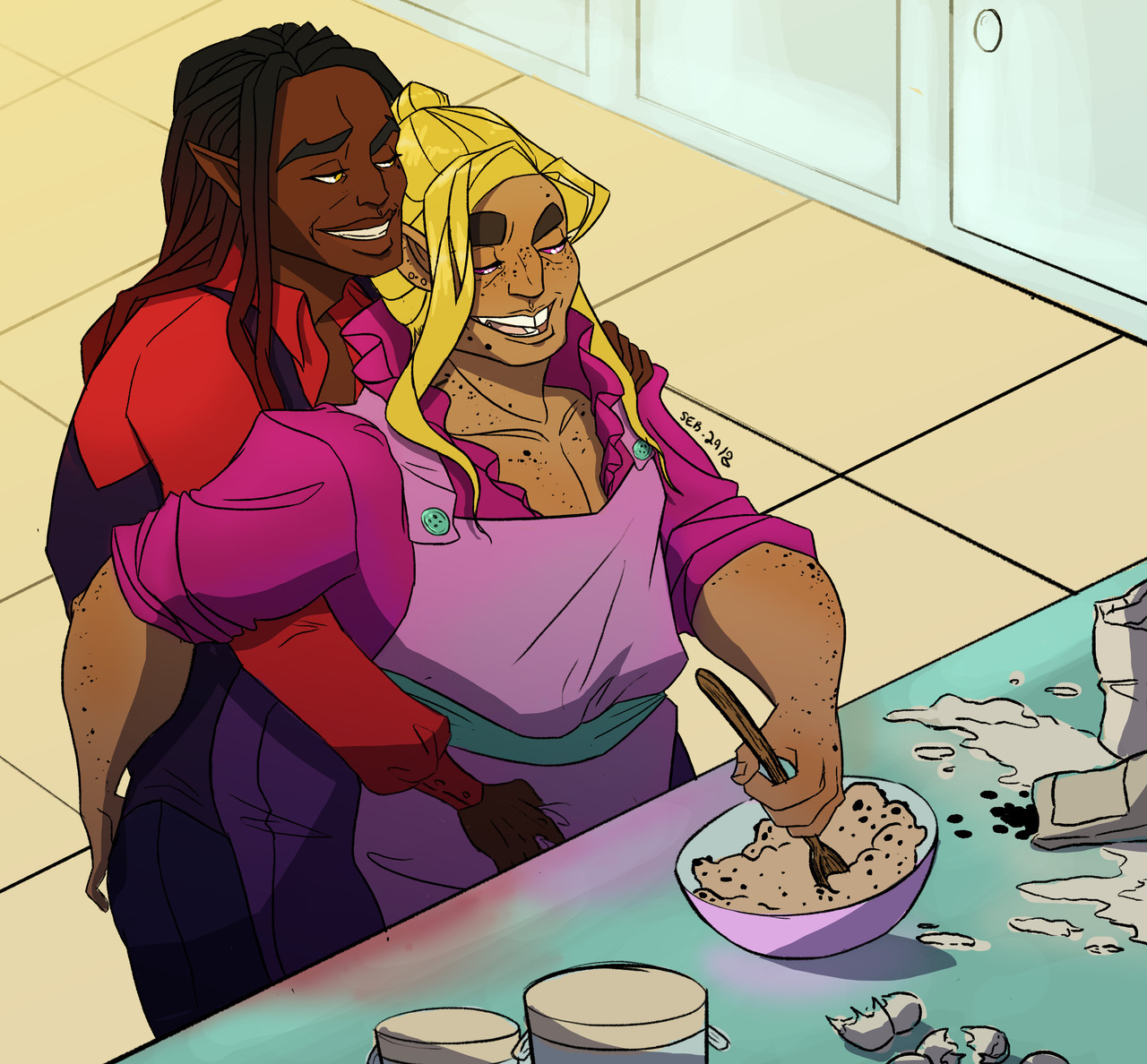 thelastbashtion:  “When Taako bakes instead of cooks, Kravitz thinks he may have
