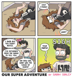 oursuperadventure:  I’m a zombie now. A