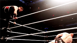 mithen-gifs-wrestling:Kevin got to do a damn pretty swanton against Brock Lesnar
