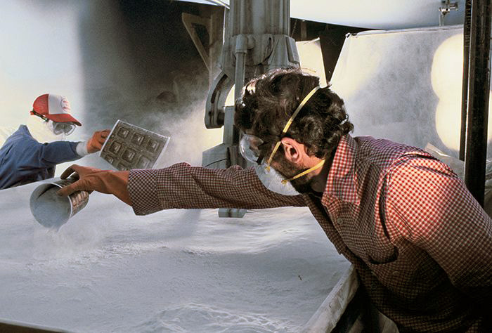 gameraboy:Filming the AT-ATs for the Hoth battle in The Empire Strikes Back (1980)