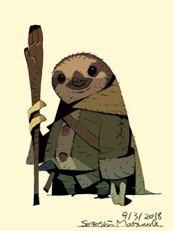 hiziri-pro:  Sloth Mage.   Posted a picture to the patreon. Full size JPG and PSD can be downloaded according to the amount of support. https://www.patreon.com/satoshi_matsuura   