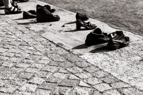 The Shoes on the Danube Bank is another powerful memorial. The 60 iron sculpted pairs of shoes repre