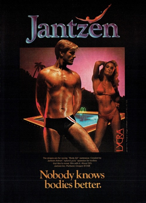 Jantzen swimwear ad, 1980