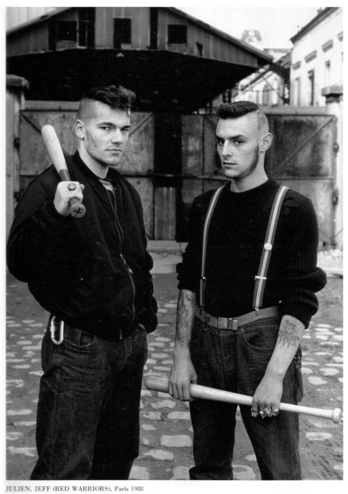 infernalseason:The Red Warriors, Paris, late 1980s. “The Red Warriors used violent force to remove N