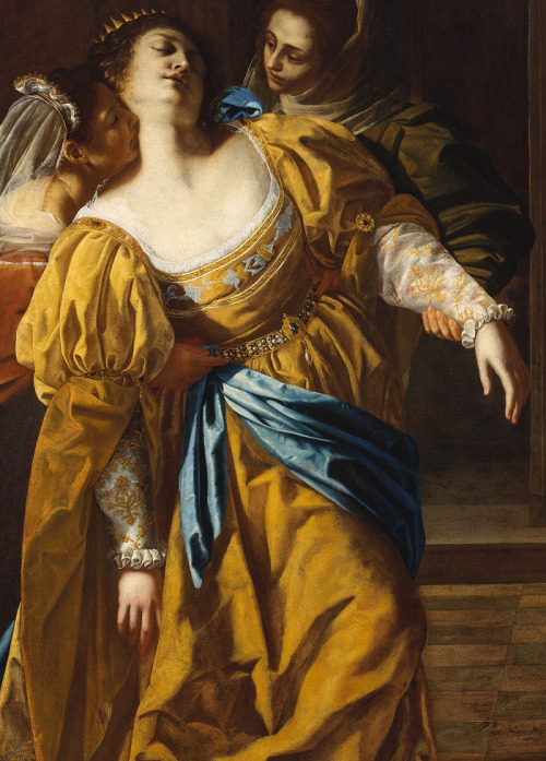 artisticinsight:Artemisia Gentileschi (1593-c.1656) & YellowLot and his Daughters, Esther before