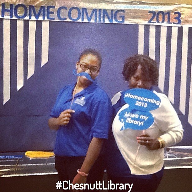 FSU Homecoming 2013 - #ChesnuttLibrary #PhotoBooth: When the students are away…
#ILoveMyLibrary #FallBreak #FSUBroncos #BroncoPride #faystate #InsideChesnuttLibrary #FSUHomecoming #PhotoBooth #Homecoming2013 #library #librarydisplay #academiclibrary...