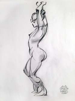 grizandnorm:Figure Drawing 01/29/15 (conte