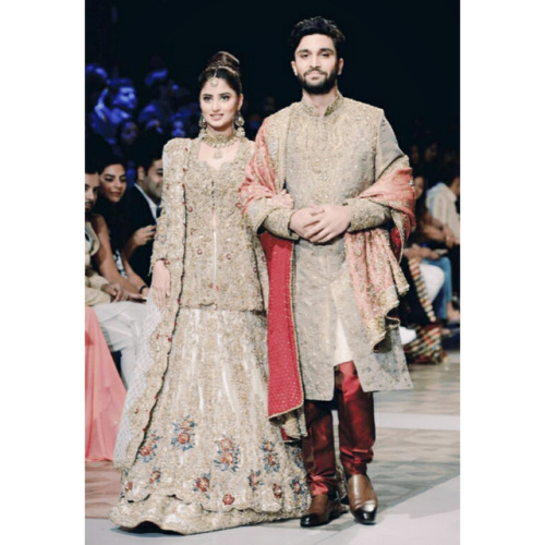 Ahad Raza Mir and Sajal Aly as showstoppers at PLBW17!