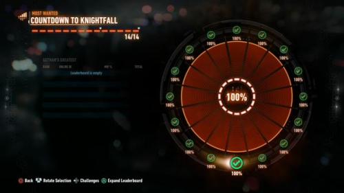 Obtaining 100% completion of Batman Arkham Knight after so so many riddles &lt;3