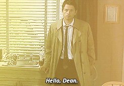 storywingstiel:  Castiel + “Hello, Dean” 