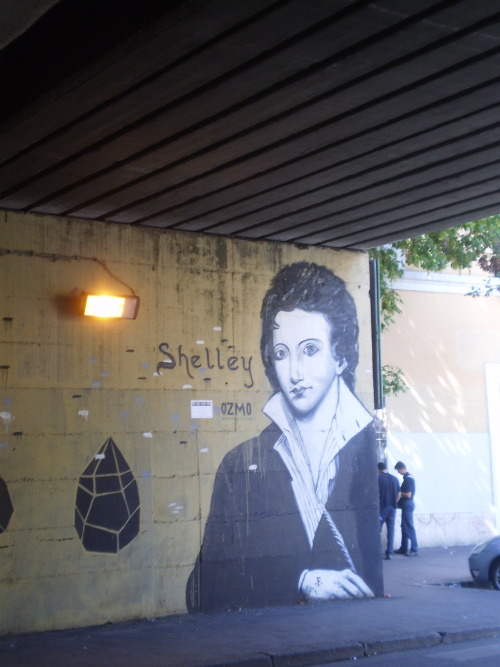 sherllllock: electricalice: vanian: fuckyeahshelley: Street art in Rome LOOK WHAT I FOUND TODAY. I w