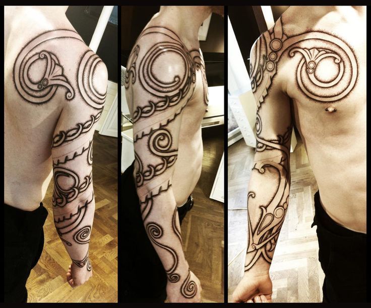 Nordic armor tattoo