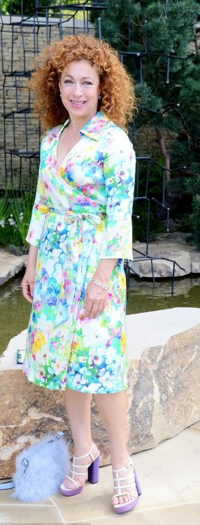 brideoffunkenstein:Alex Kingston at RHS Chelsea Flower Show, May 22, 2017