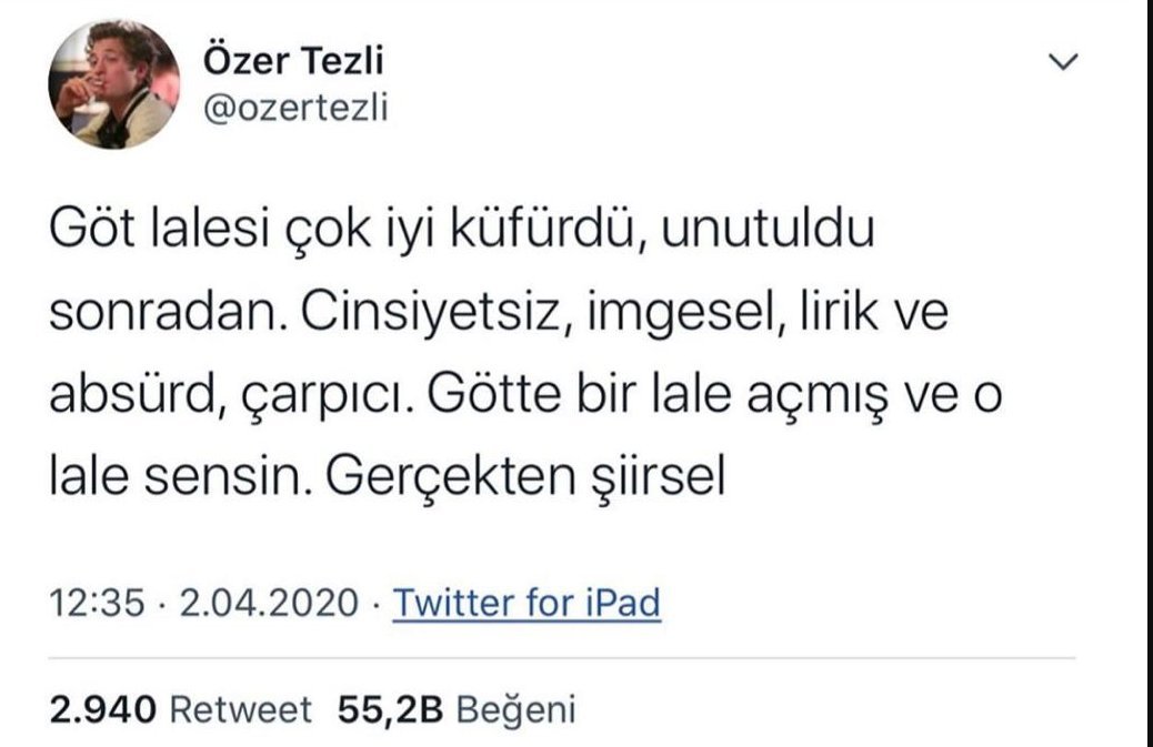 Özer Tezli @ozertezli Göt...