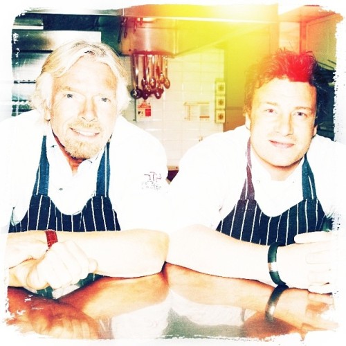 Richard Branson, Jamie Oliver #richardbranson #jamieoliver