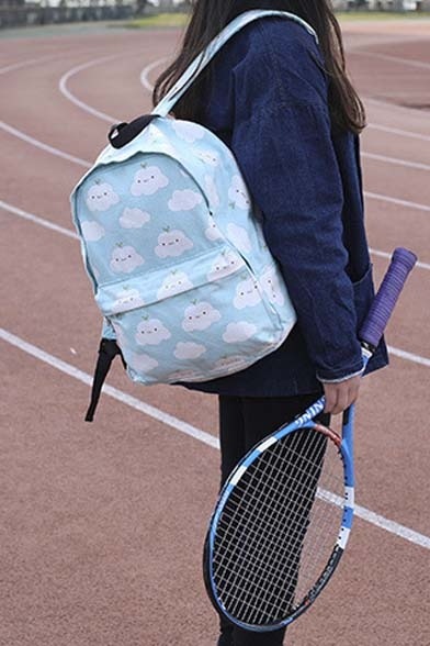 talktothepalm:  Back To School Backpacks Color Block //  Color Block // Cat Moon // Cloud // Wing Space // Dinosaur //  Neko Atsume 