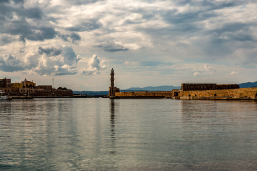 The whole thing.The Venetian Harbour, Chania, Crete 2018.