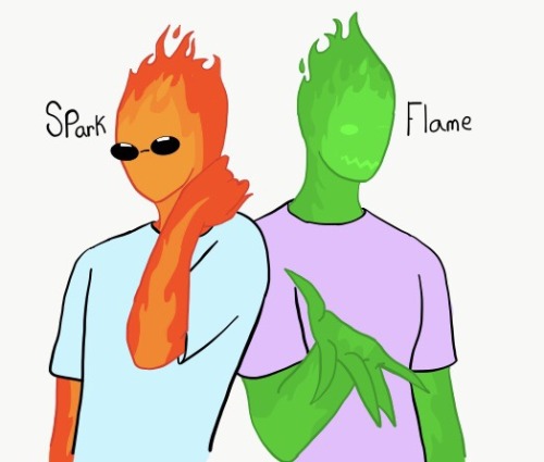 Meet Spark And Flame.I Know Not Really Original Names For Fire Monsters But It Suits Them.Flame Loves